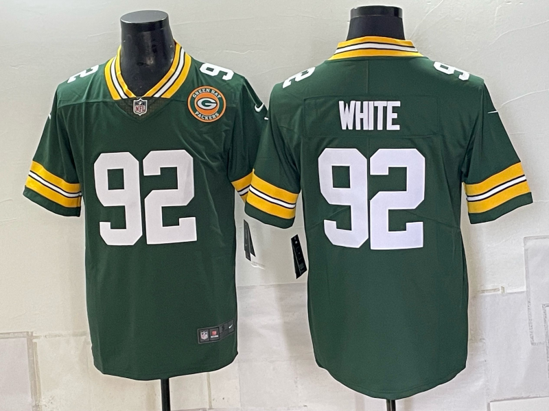 Men Green Bay Packers #92 White green 2026 Nike NFL Jersey 1004023->youth mlb jersey->Youth Jersey